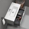 Wall Mounted Bathroom Vanity, Modern, 40